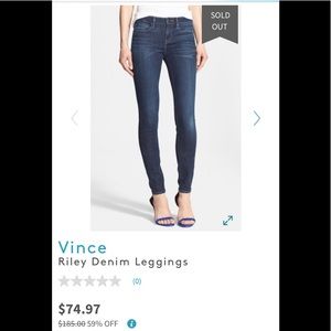 Vince Riley denim leggings